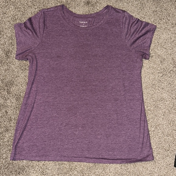 Torrid classic fit purple tee - Picture 1 of 5